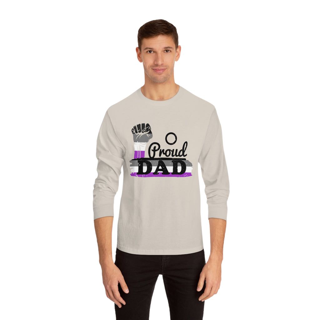 Asexual Pride Flag Unisex Classic Long Sleeve Shirt - Proud Dad Printify