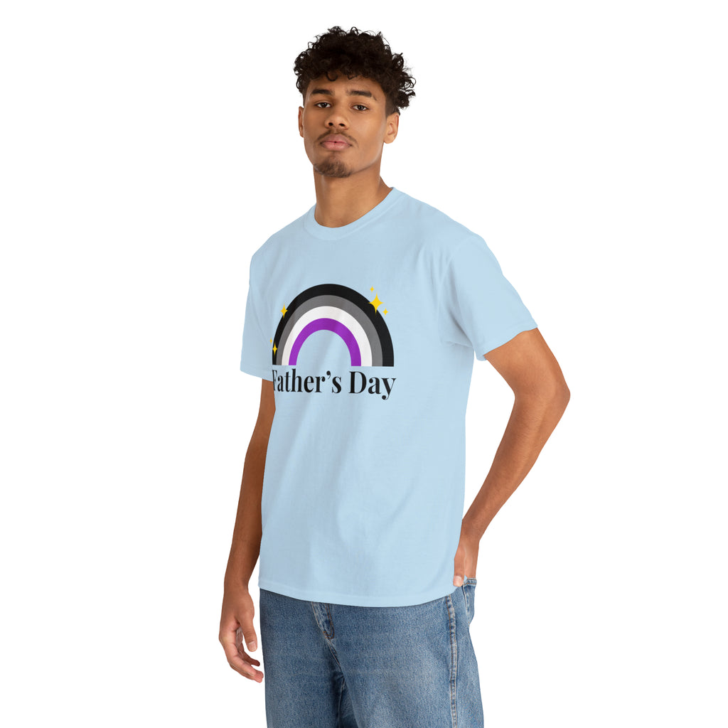 SHAVA CO Asexual Flag, Unisex Heavy Cotton Tee - Father's Day Printify