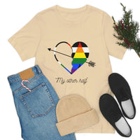 Thumbnail for Straight Ally Flag LGBTQ Affirmation T-shirt Unisex Size - My Other Half Printify