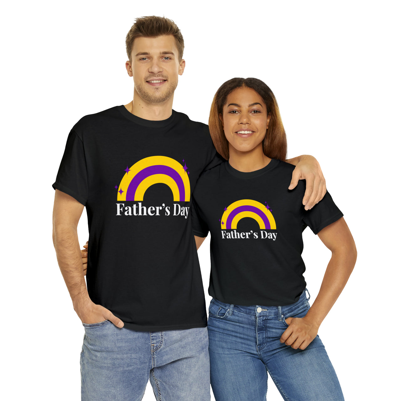 SHAVA CO Intersexual Flag, Unisex Heavy Cotton Tee - Father's Day Printify