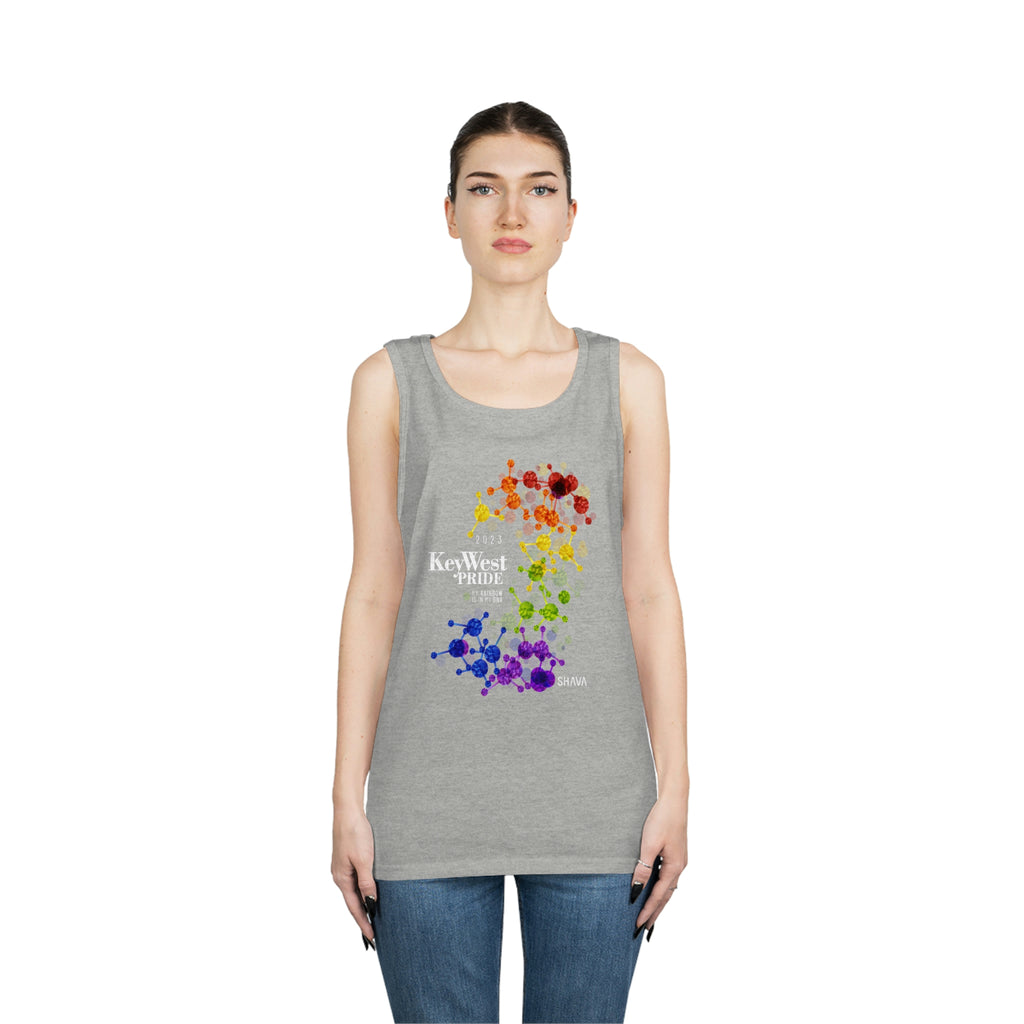 Lgbtq Flag Key West Pride Heavy Cotton Tank Top Unisex Size - My Rainbow Is In My DNA SHAVA