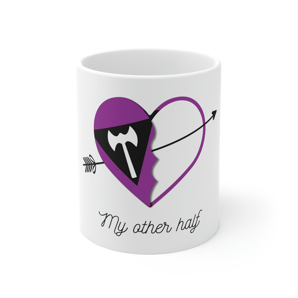 11oz Light White Mug - My Other Half Printify