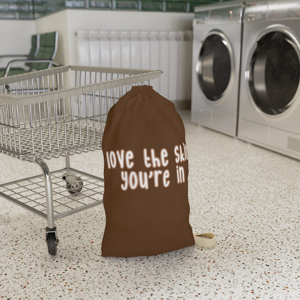 Affirmation Feminist pro choice Laundry Bag -  Love the skin Printify