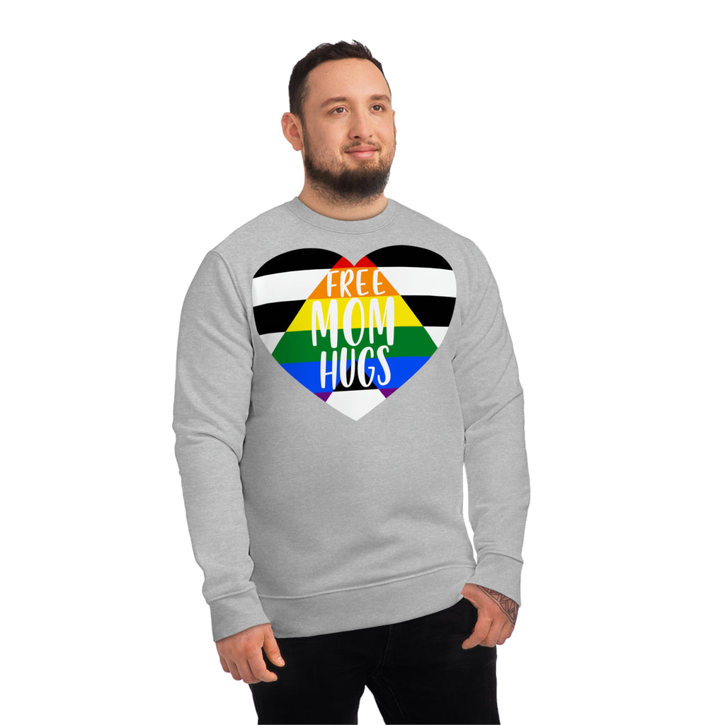 Straight Ally Pride Flag Sweatshirt Unisex Size - Free Mom Hugs Printify