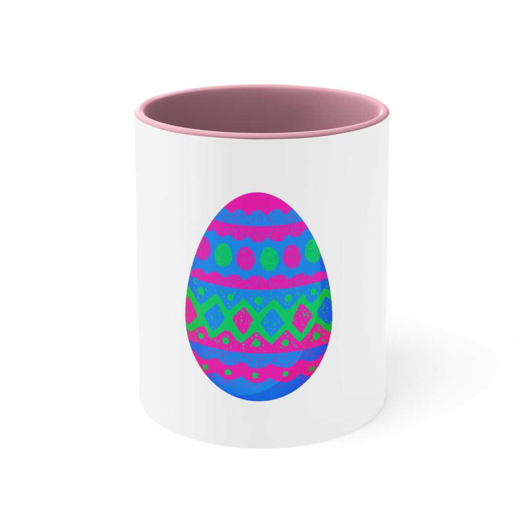 Polysexual Flag Accent Coffee Mug Easter Festival - Easter Egg SHAVA