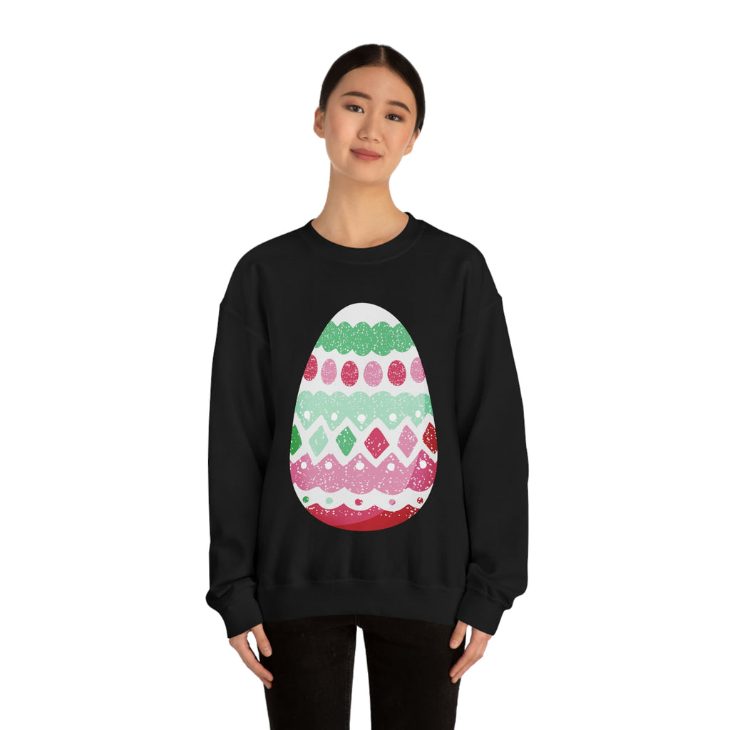 Abrosexual Flag Heavy Blend Crewneck Sweatshirt Easter Festival Unisex Size - Egg SHAVA