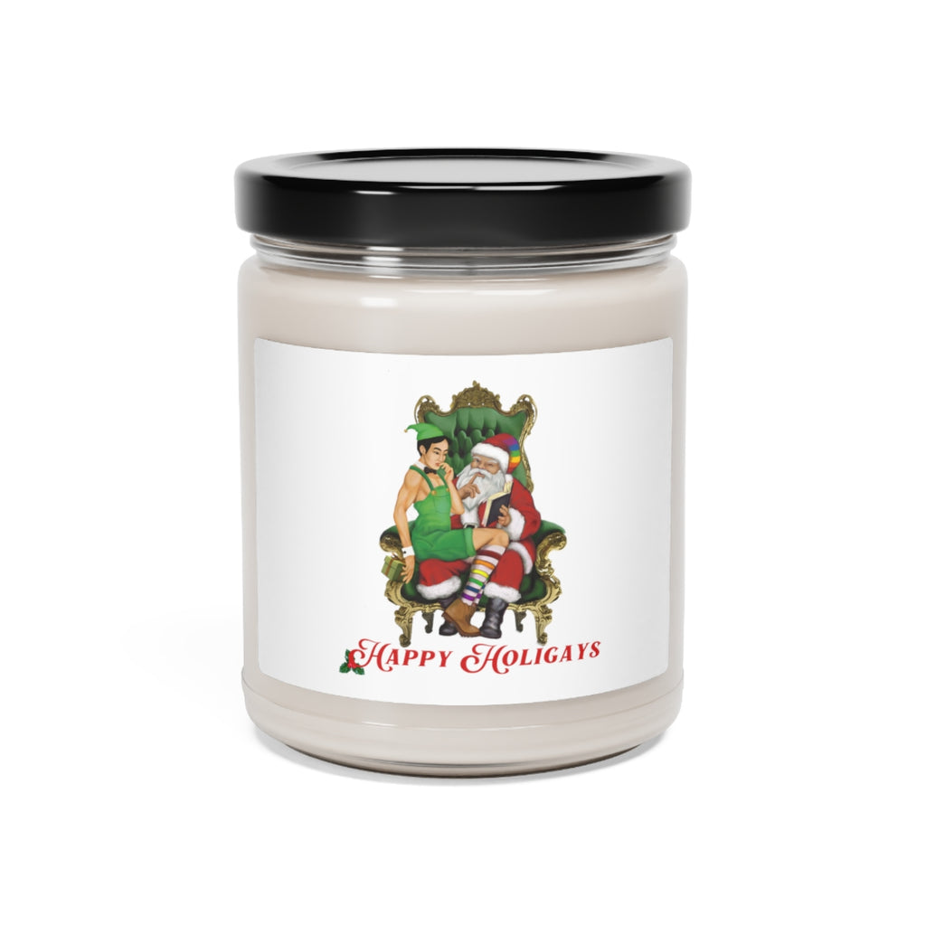 Christmas LGBTQ Custom Scented Soy Jar Candle, 9oz Printify