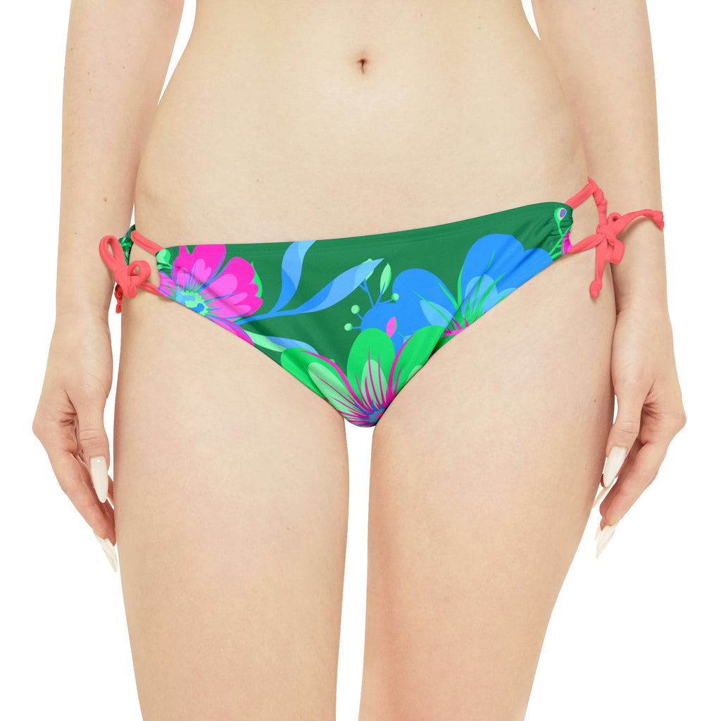Polysexual Pride Flag Loop Tie Side Bikini Bottom Printify