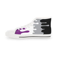 Thumbnail for Asexual Drip Rainbow Flag LGBTQ High Top Sneakers Unisex Size Printify