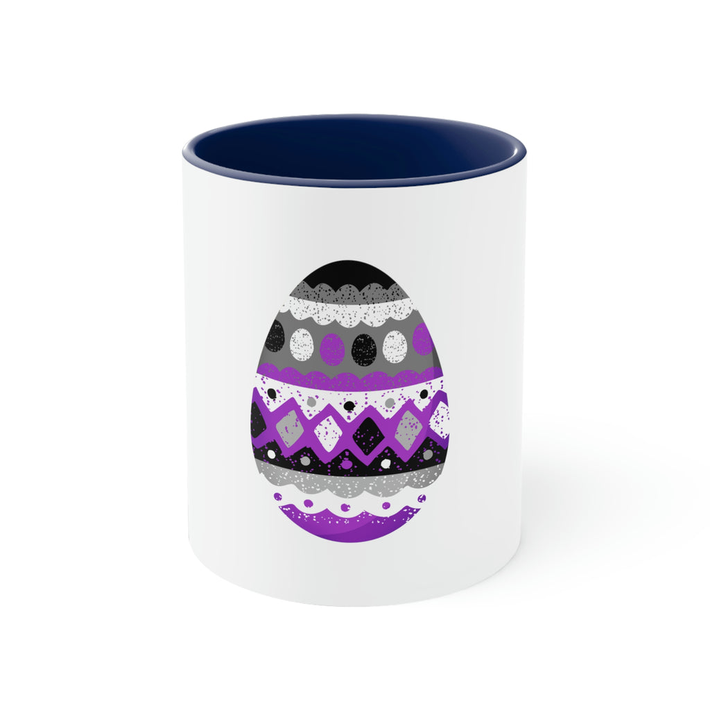 Asexual Flag Accent Coffee Mug Easter Festival - Easter Egg SHAVA