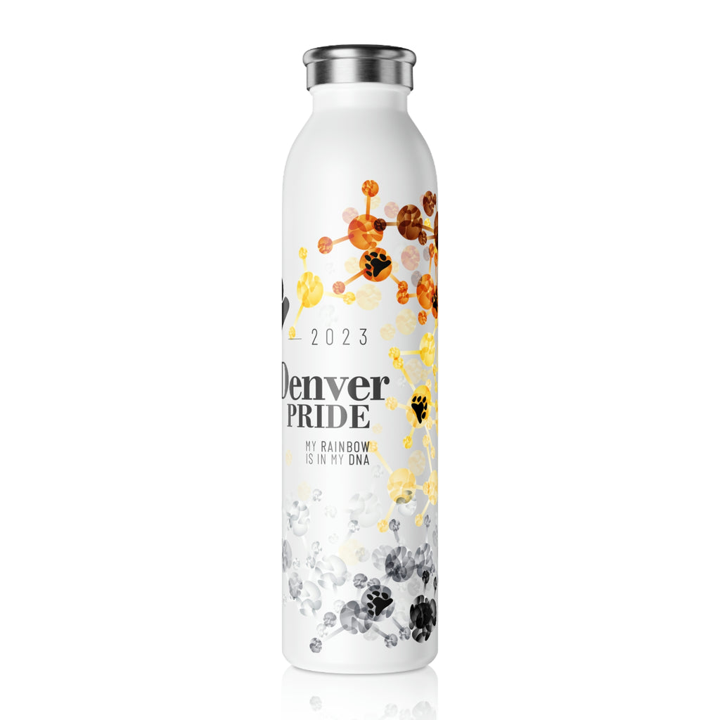 Bear Flag Slim Water Bottle Denver Pride - My Rainbow is In My DNA SHAVA CO