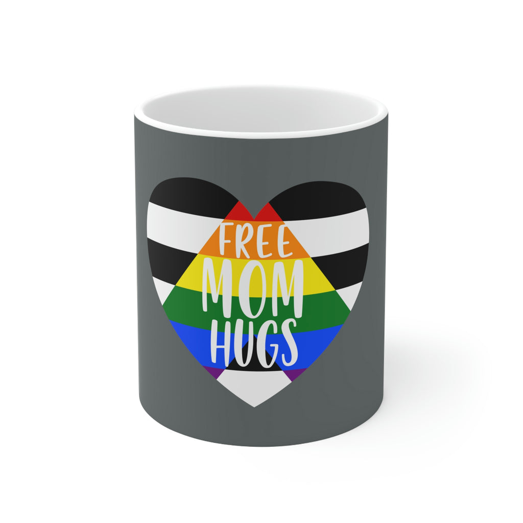 Straight Ally Flag Ceramic Mug  - Free Mom Hugs Printify