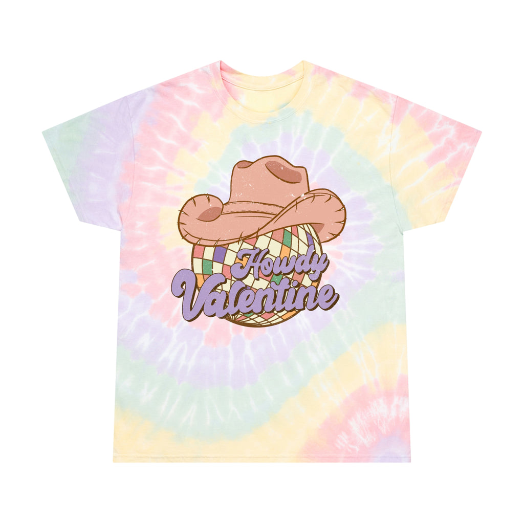 Tie-Dye Spiral T-Shirt Valentines Day Unisex Size - Howdy Valentine Printify