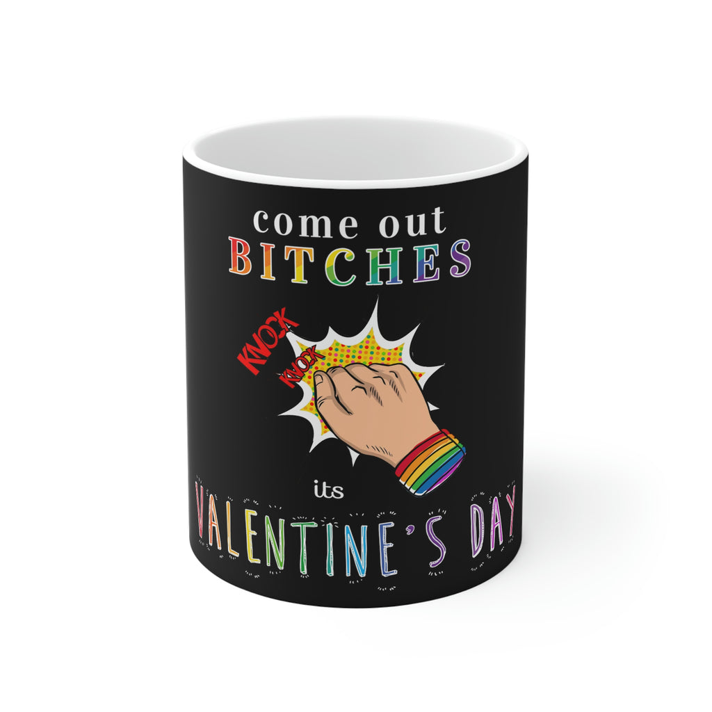 11oz Black Mug - Come Out Printify