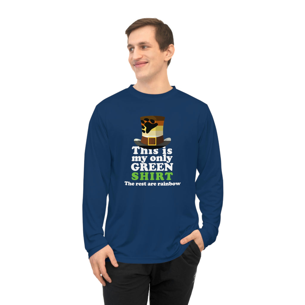 Bear Flag Unisex Performance Long Sleeve Shirt - My Only Green Shirt Printify