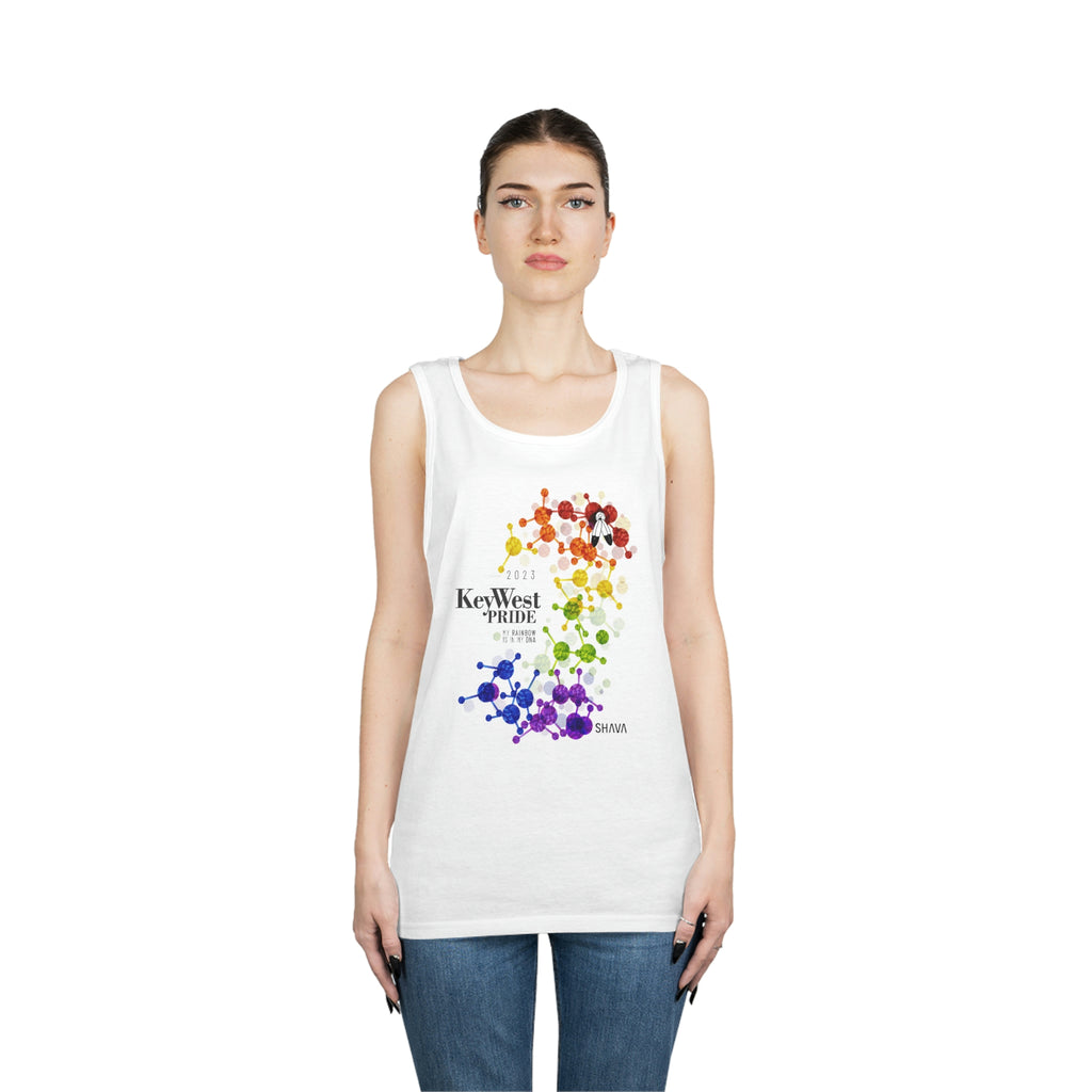 Two Spirit Flag Key West Pride Heavy Cotton Tank Top Unisex Size - My Rainbow Is In My DNA SHAVA