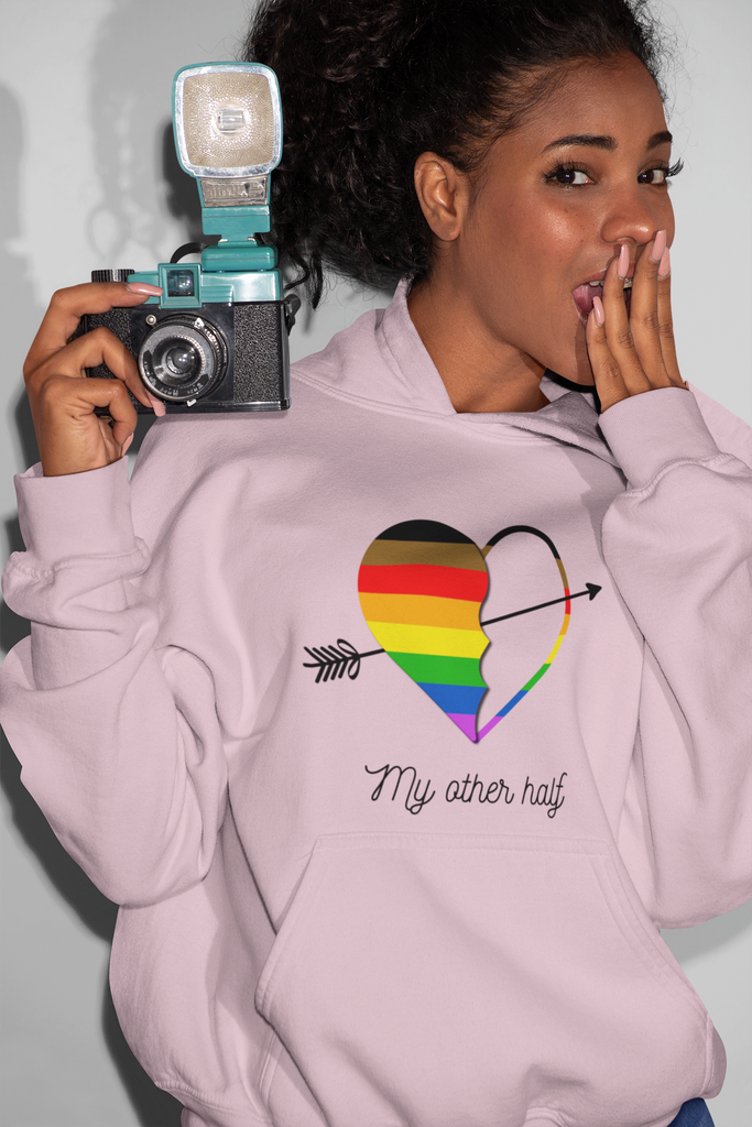 philadelphia  Flag LGBTQ Affirmation Hoodie Unisex Size - The Other Half Printify