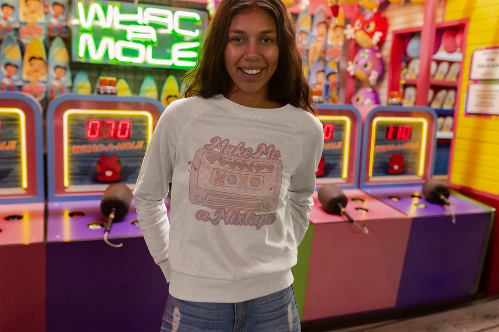 Heavy Blend Crewneck Sweatshirt Valentines Day Unisex Size - Make Me A Mixtape Printify