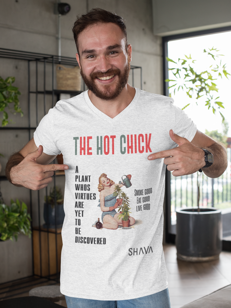 VCC Men's T-shirts Cotton Crew Tee / The hot chick Printify