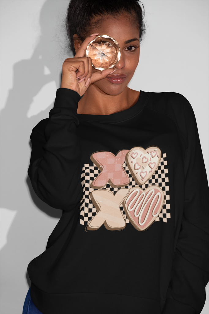 Heavy Blend Crewneck Sweatshirt Valentines Day Unisex Size - XoXo Printify