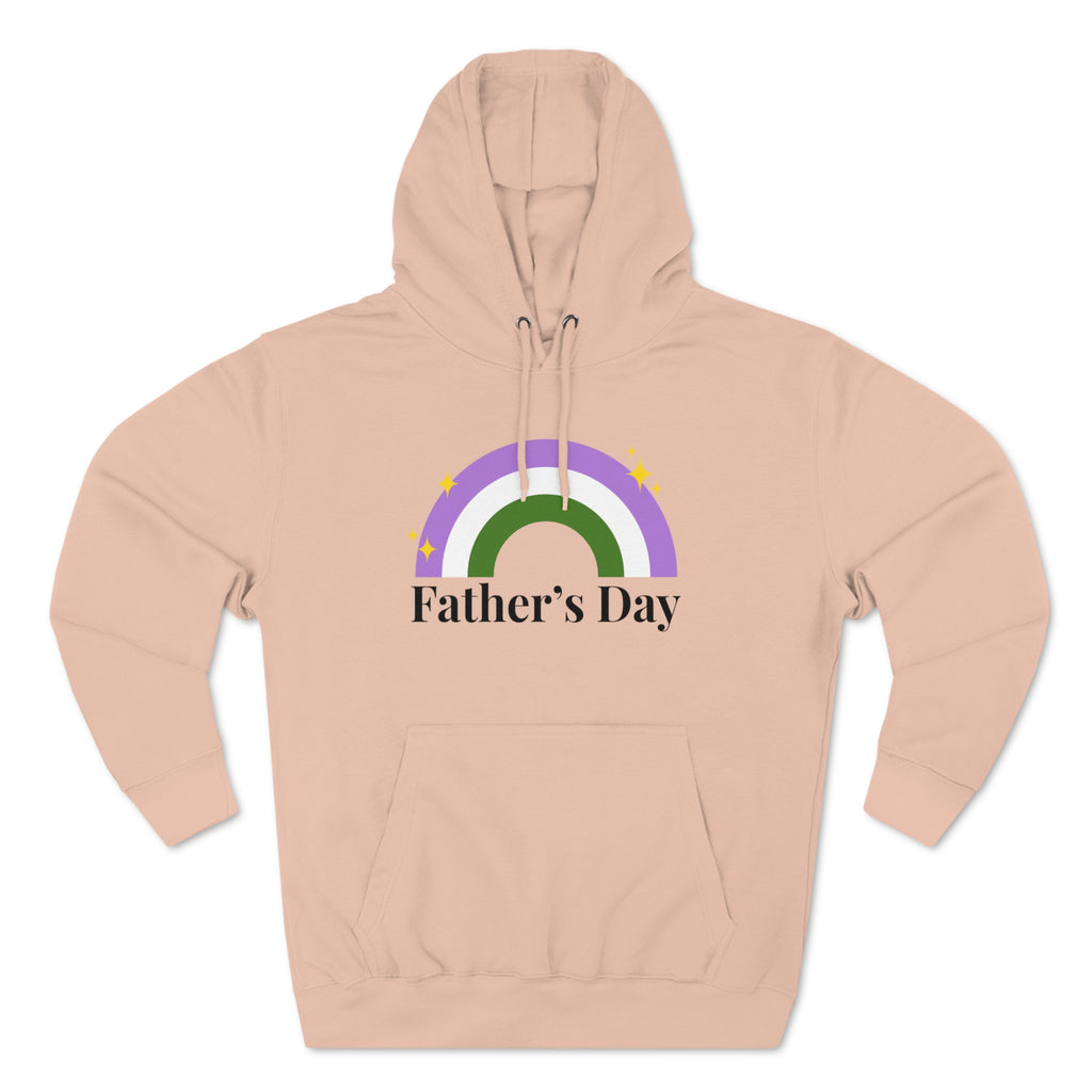 Genderqueer Pride Flag Unisex Premium Pullover Hoodie - Father's Day Printify