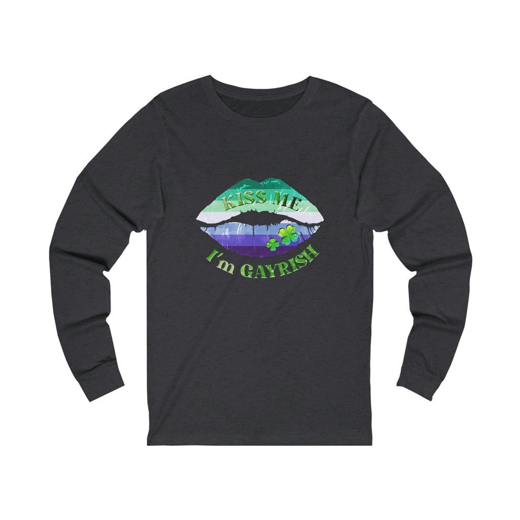 Gay Flag Long Sleeves S.t Patrick's Festival Unisex Size - Kiss Me Printify