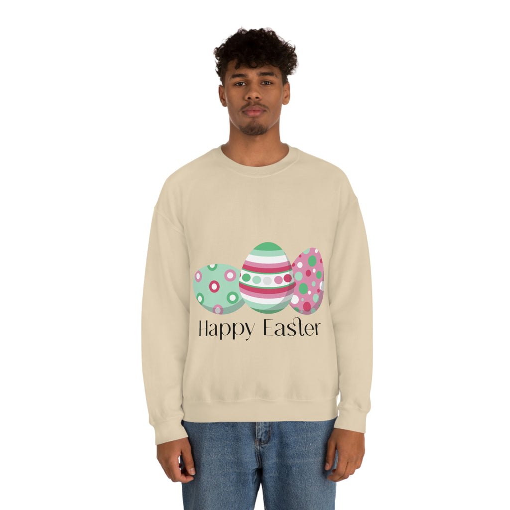 Abrosexual Flag Heavy Blend Crewneck Sweatshirt Easter Festival Unisex Size - Happy Easter SHAVA