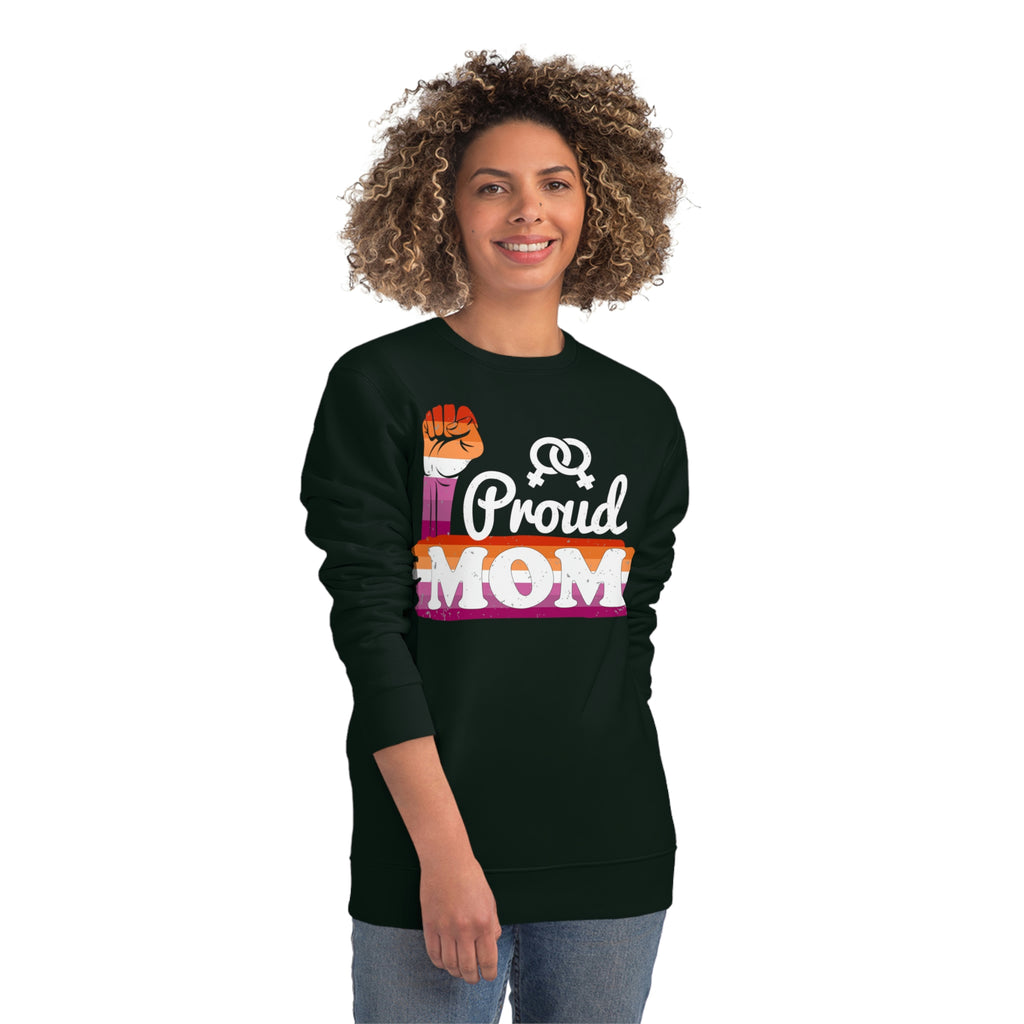 Lesbian Pride Flag Sweatshirt Unisex Size - Proud Mom Printify