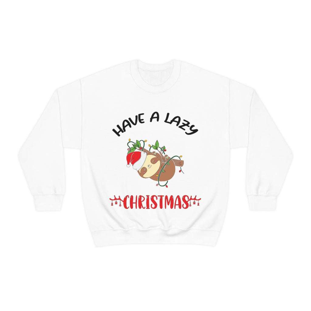 Merry Christmas Unisex Sweatshirts , Sweatshirt , Women Sweatshirt , Men Sweatshirt ,Crewneck Sweatshirt, Have a Lazy Christmas Printify