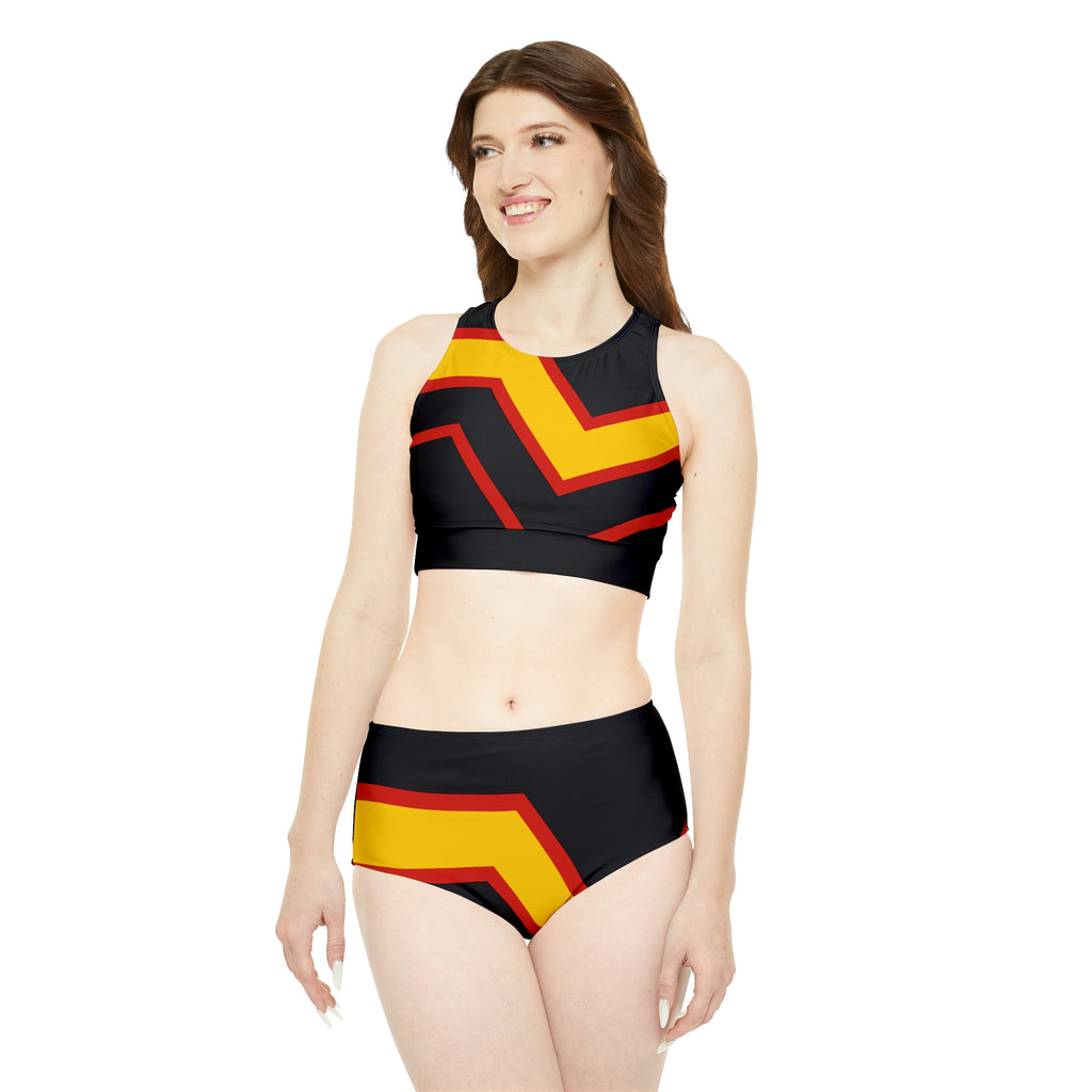 Rubber Pride Flag Sporty Bikini Set SHAVA CO