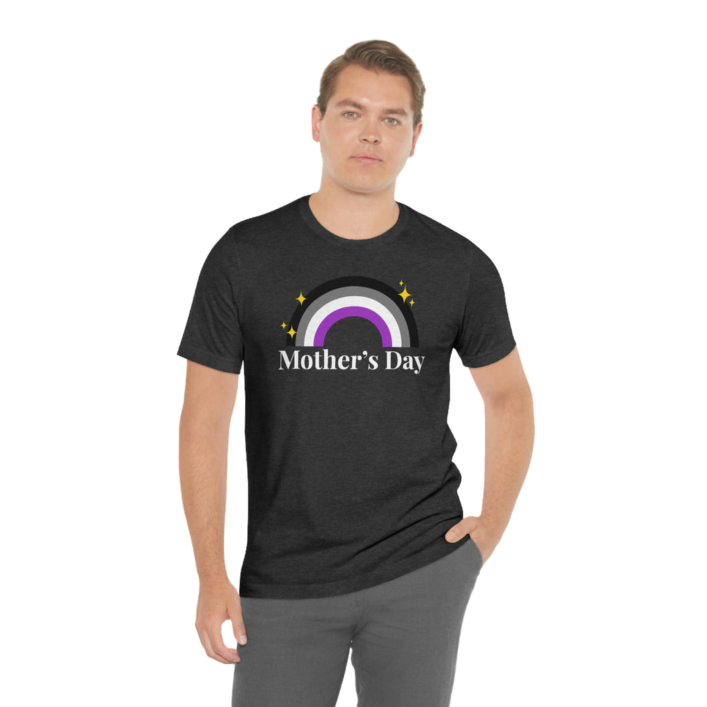 Asexual Pride Flag Mother's Day Unisex Short Sleeve Tee - Mother's Day SHAVA CO