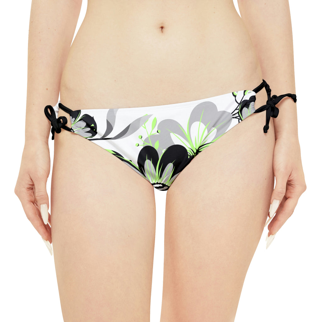 Agender Pride Flag Loop Tie Side Bikini Bottom Printify