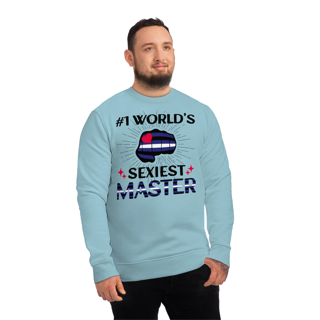 Leather Pride Flag Sweatshirt Unisex Size - #1 World's Sexiest Master Printify