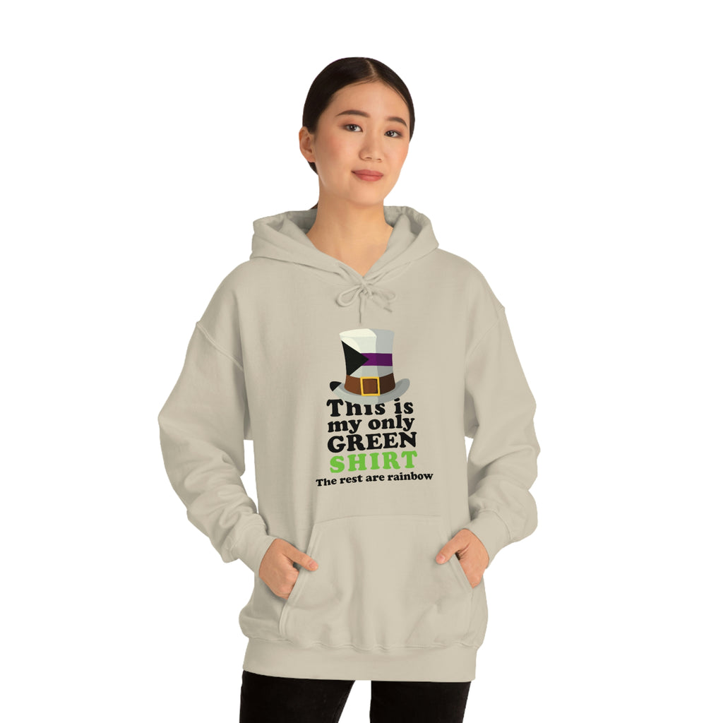 Demisexual Flag Hoodie St. Patrick's Day Unisex Size - This Is Only My Green Shirt SHAVA