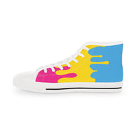Thumbnail for Pansexual Drip Rainbow Flag LGBTQ High Top Sneakers Unisex Size Printify