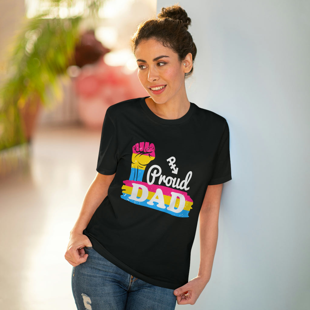 Pansexual Pride Flag T-shirt Unisex Size - Proud Dad Printify