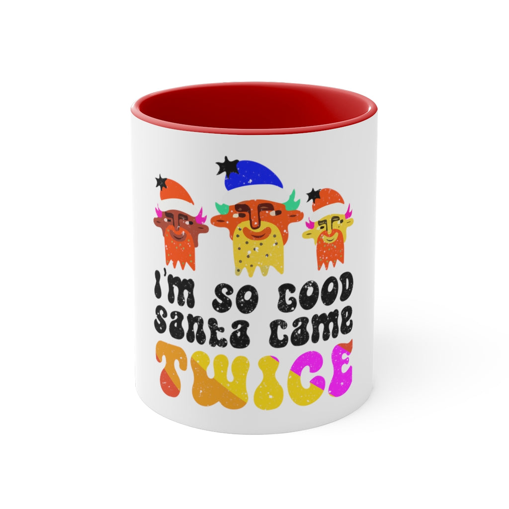 Christmas LGBTQ Two Tone Custom Accent Coffee Mug Printify