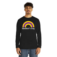 Thumbnail for Intersex Flag Long Sleeve Crewneck Tee - Mothers Day Printify