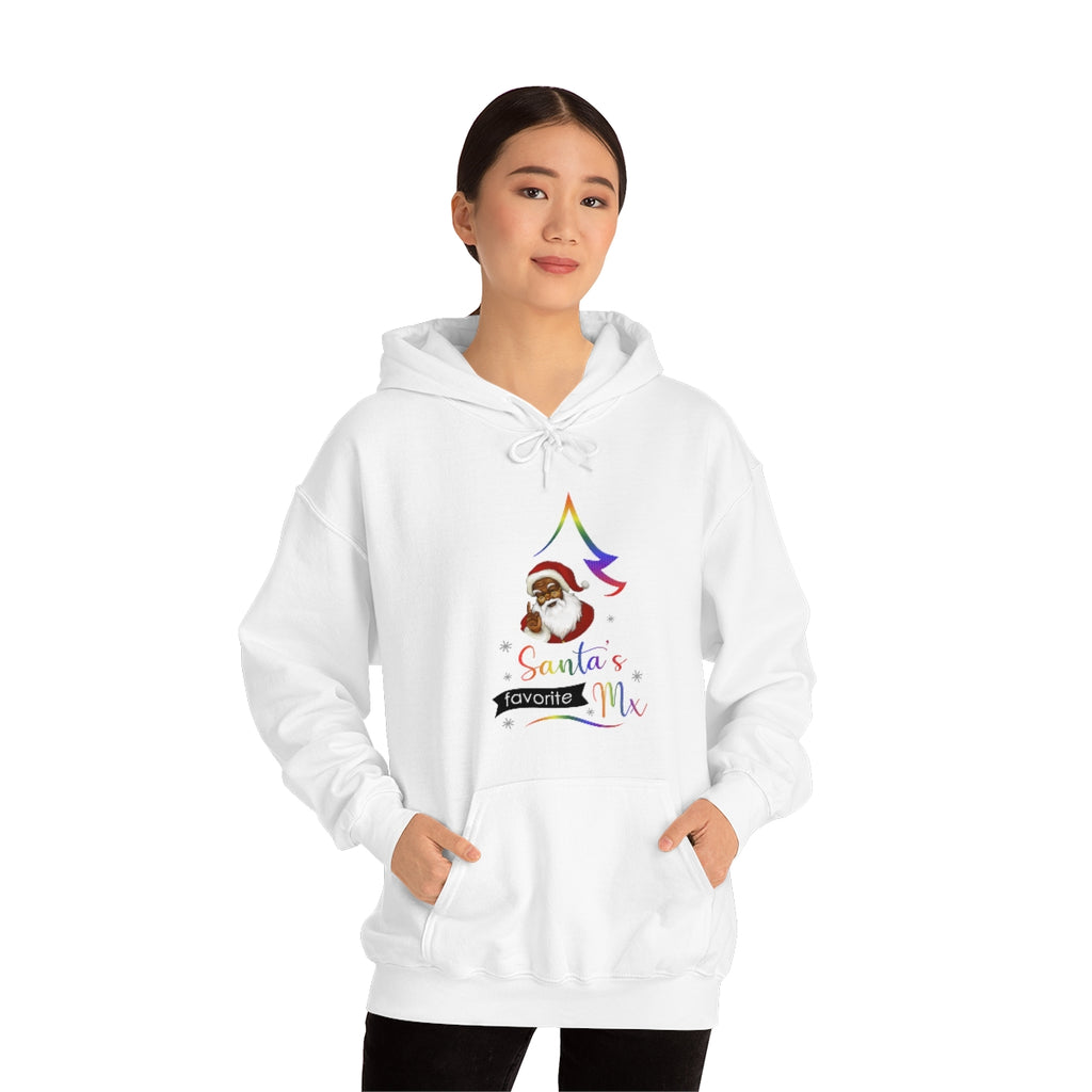 Unisex Christmas LGBTQ Heavy Blend Hoodie - Santa’s Favorite Mx Printify