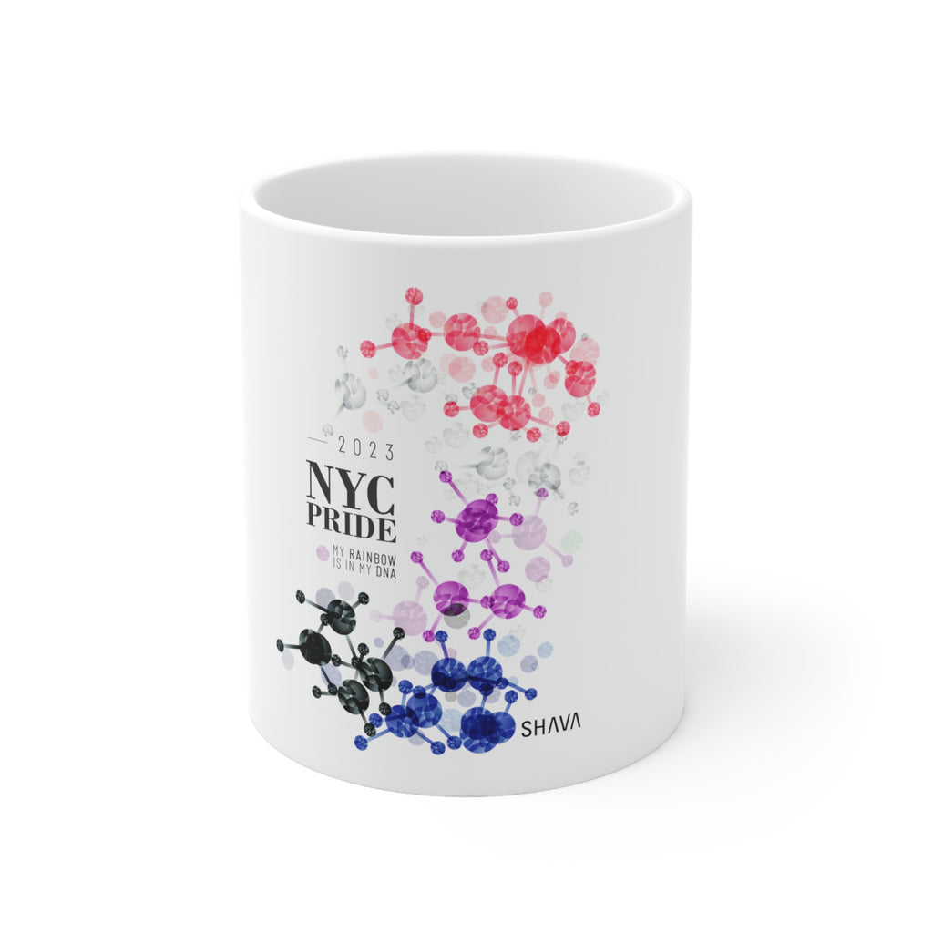 Genderfluid NYC Pride Ceramic Mug - Rainbow Is In My DNA SHAVA CO