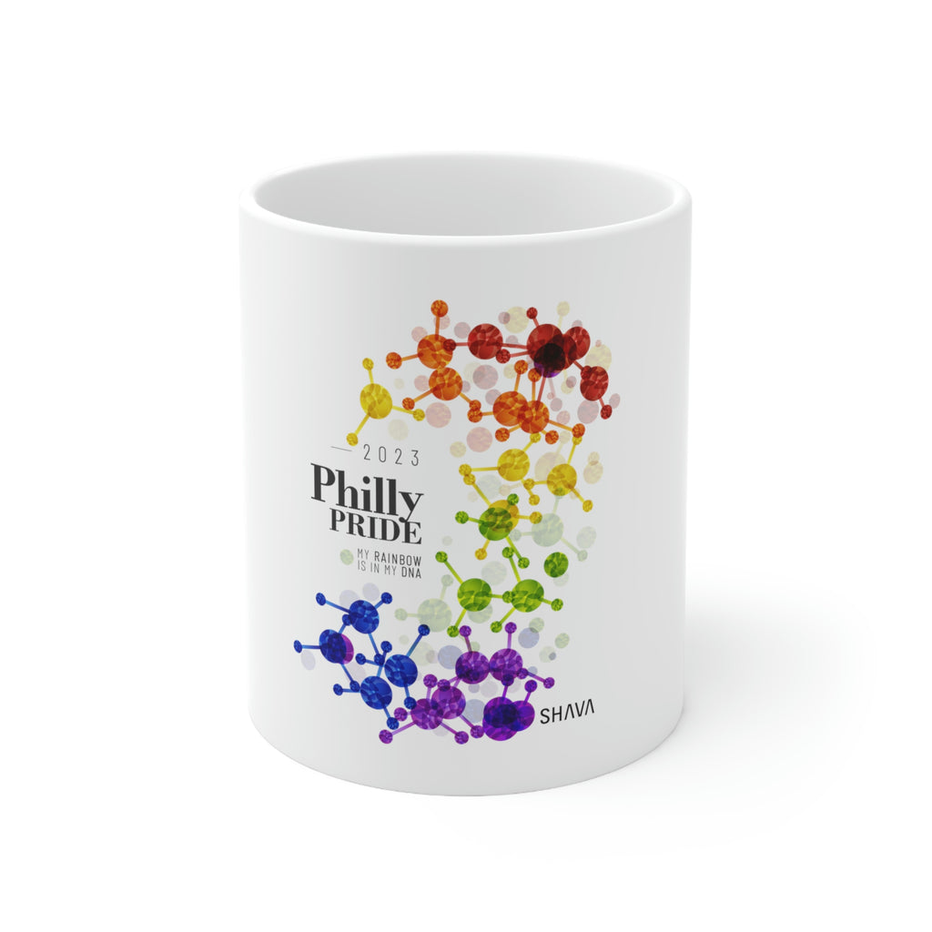 Lgbtq Philly Pride Ceramic Mug - Rainbow Is In My DNA SHAVA CO