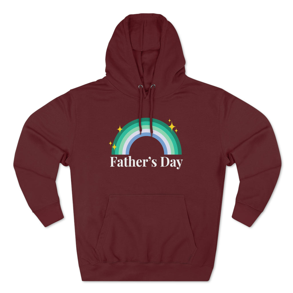 Gay Pride Flag Unisex Premium Pullover Hoodie - Father's Day Printify