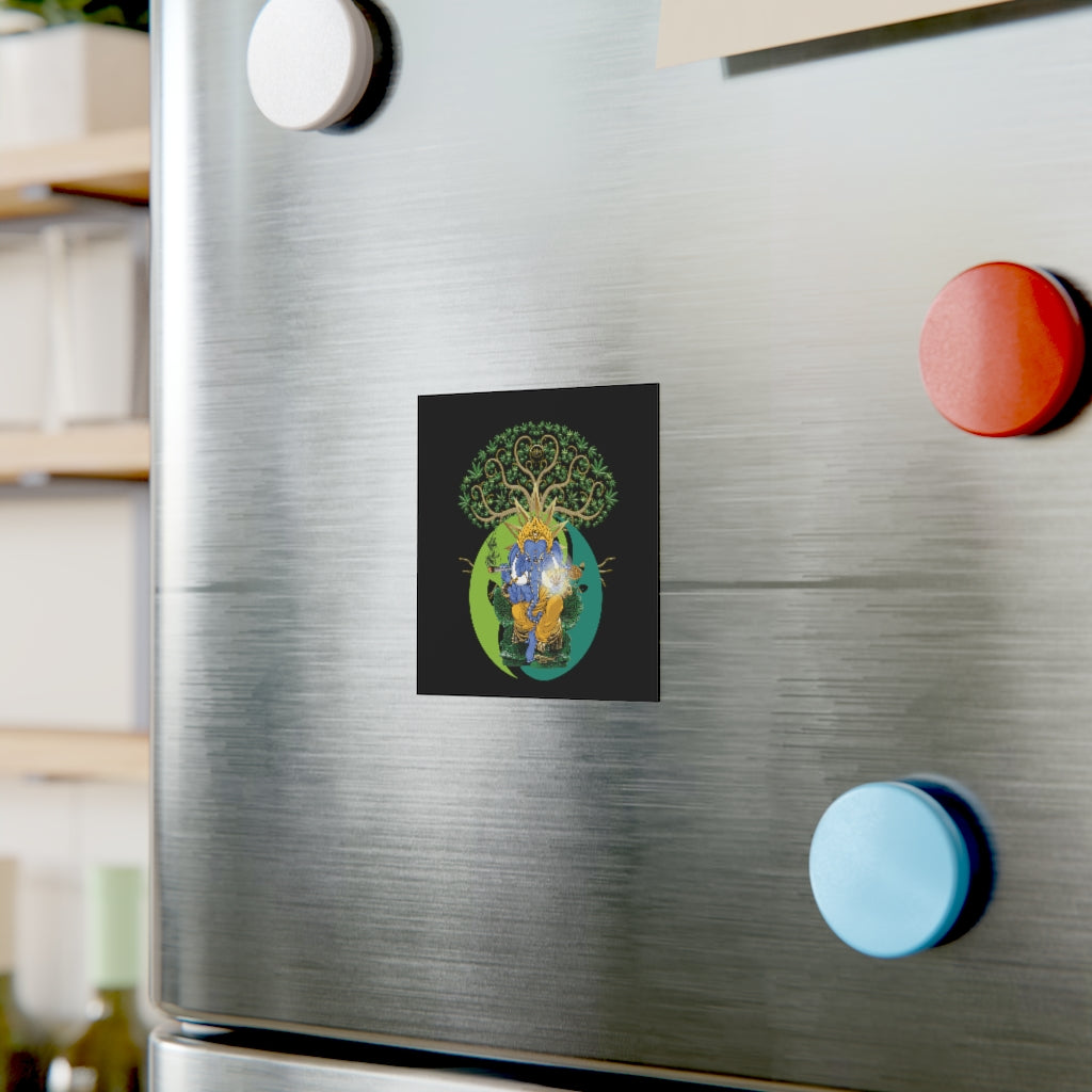 KCC  Home & Livings-Magnet & Stickers   / Square Magnet / Ganesha Printify