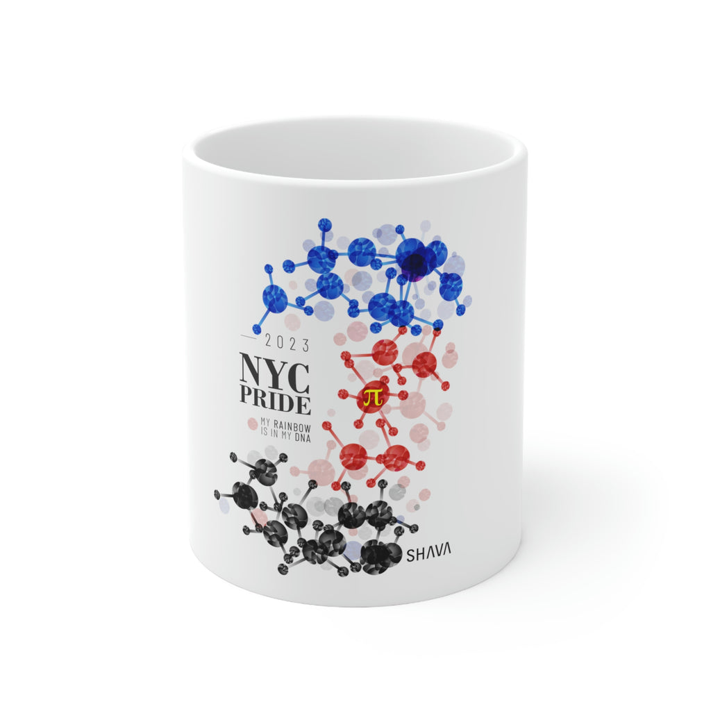 Polyamory NYC Pride Ceramic Mug - Rainbow Is In My DNA SHAVA CO