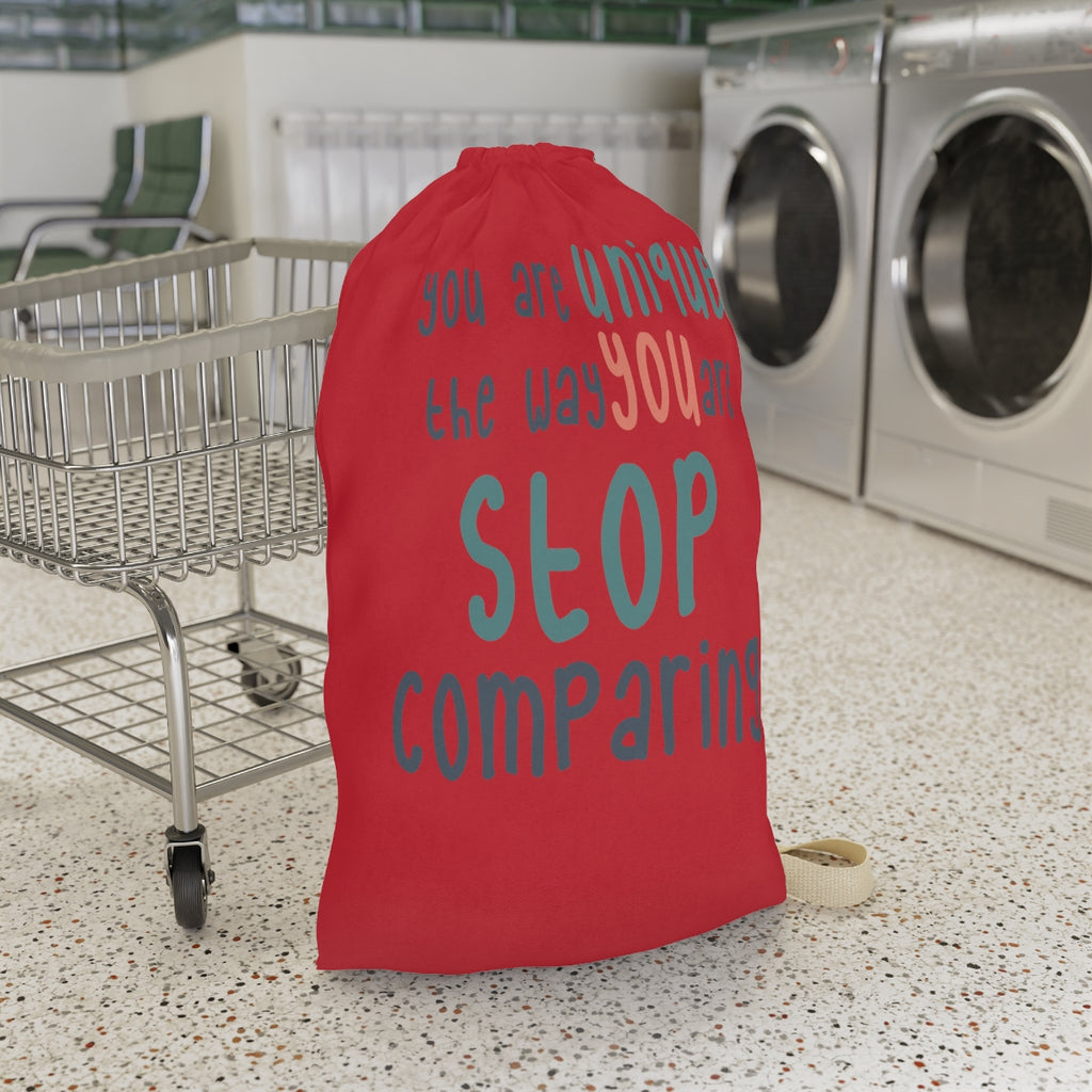 Affirmation Feminist pro choice Laundry Bag -  I am UNIQUE Printify