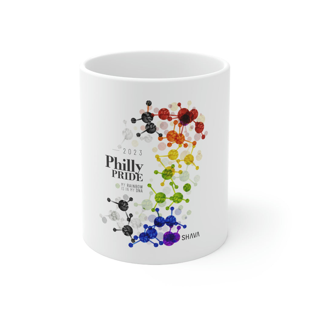 Straight Ally Philly Pride Ceramic Mug - Rainbow Is In My DNA SHAVA CO