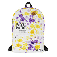Thumbnail for Intersex Flag All-Over Print  Pride Backpack NYC Pride - My Rainbow Is In My DNA SHAVA