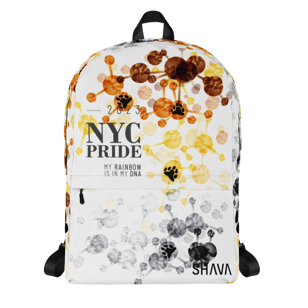 Bear Flag All-Over Print  Pride Backpack NYC Pride - My Rainbow Is In My DNA SHAVA