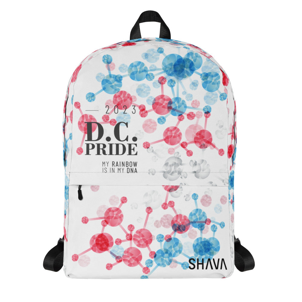 Transgender Flag All-Over Print  Pride Backpack D.C. Pride - My Rainbow Is In My DNA SHAVA