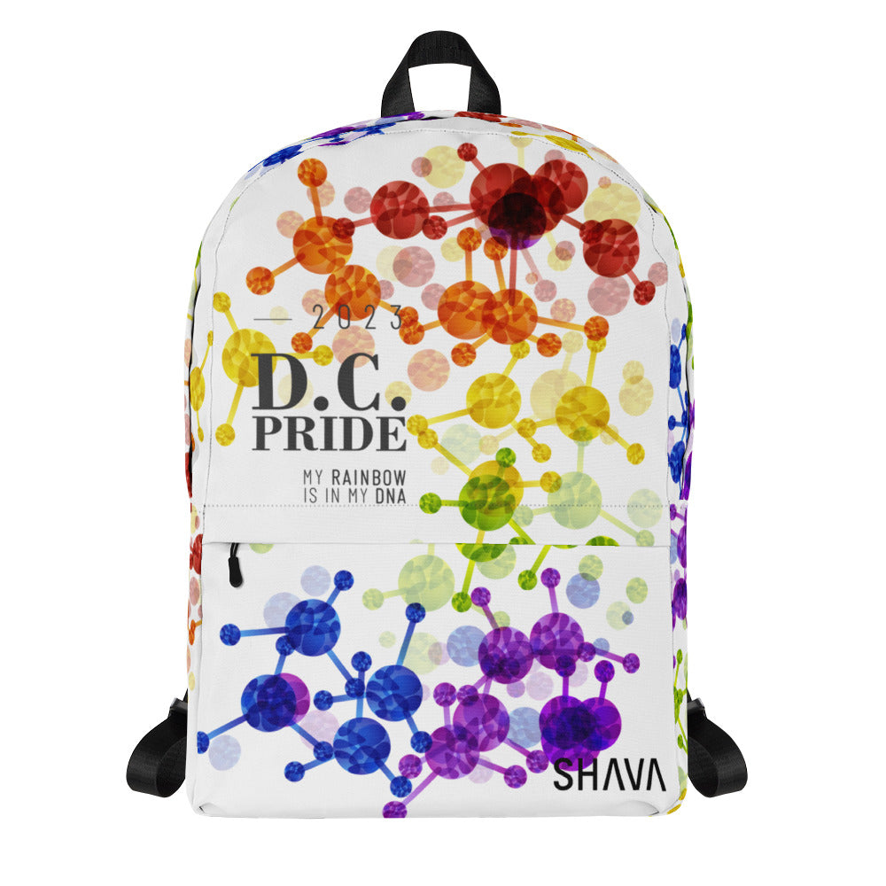 Rainbow Flag All-Over Print  Pride Backpack D.C. Pride - My Rainbow Is In My DNA SHAVA